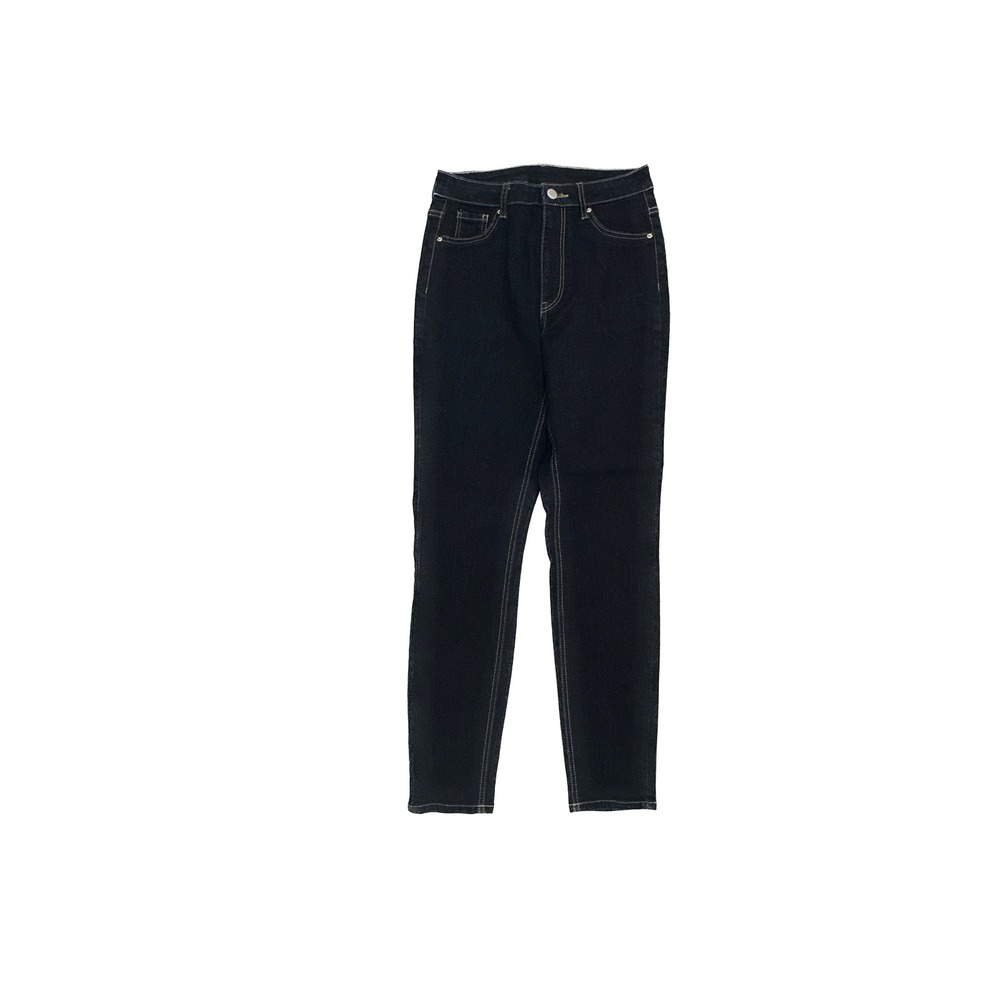 H&M &Denim Curvy Fit Jeggings Womens 4 Dark Blue Ultra High Waist Skinny